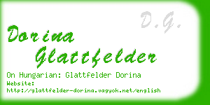 dorina glattfelder business card